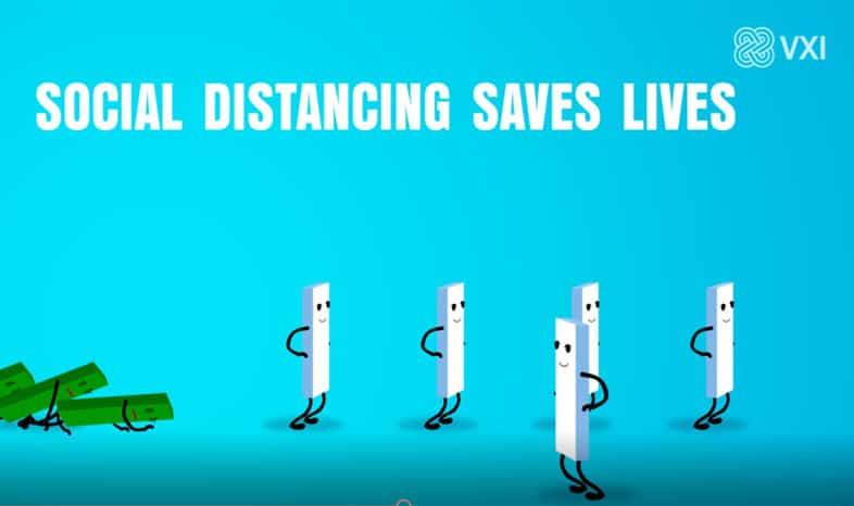 Social Distancing Saves Lives VXI Outsourcing