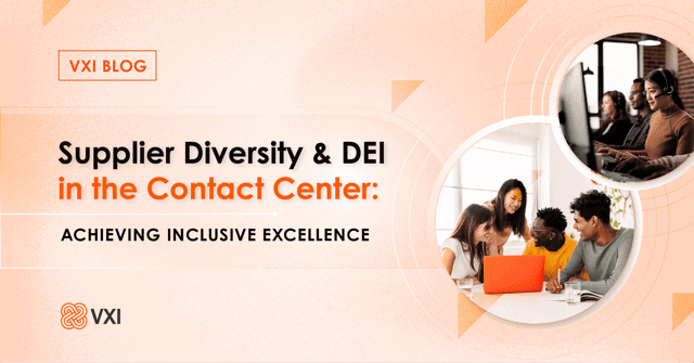 Banner - Supplier Diversity & DEI in the Contact Center: Achieving Inclusive Excellence