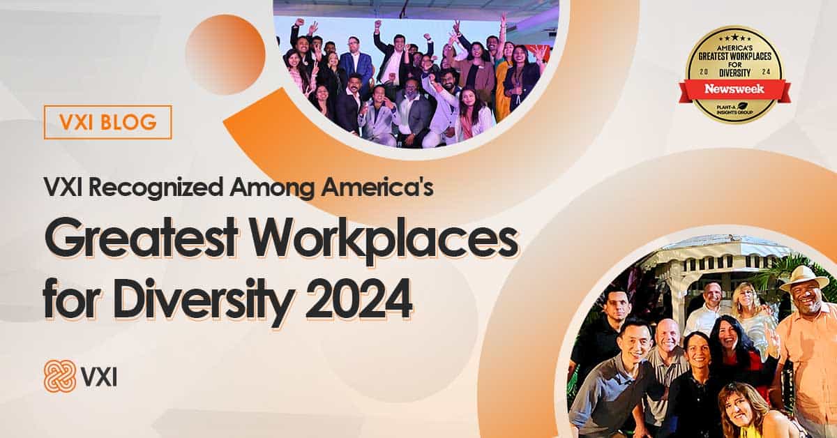 Banner - VXI Named to Newsweek’s America’s Greatest Workplaces for Diversity 2024
