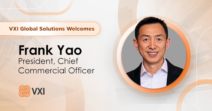 Banner - VXI Global Solutions Welcomes Frank Yao as President and Chief Commercial Officer