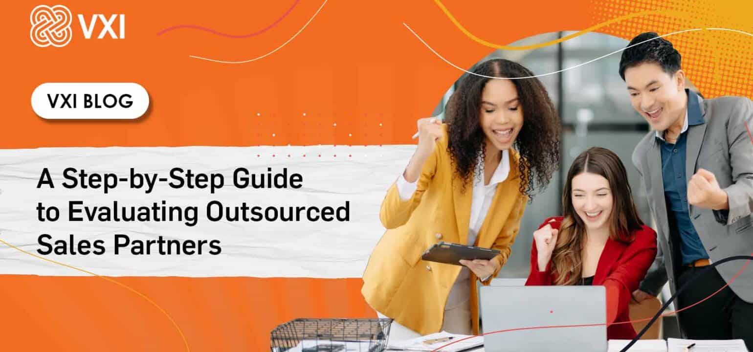 Cover for blog titled - A Step-by-Step Guide to Evaluating Outsourced Sales Partners