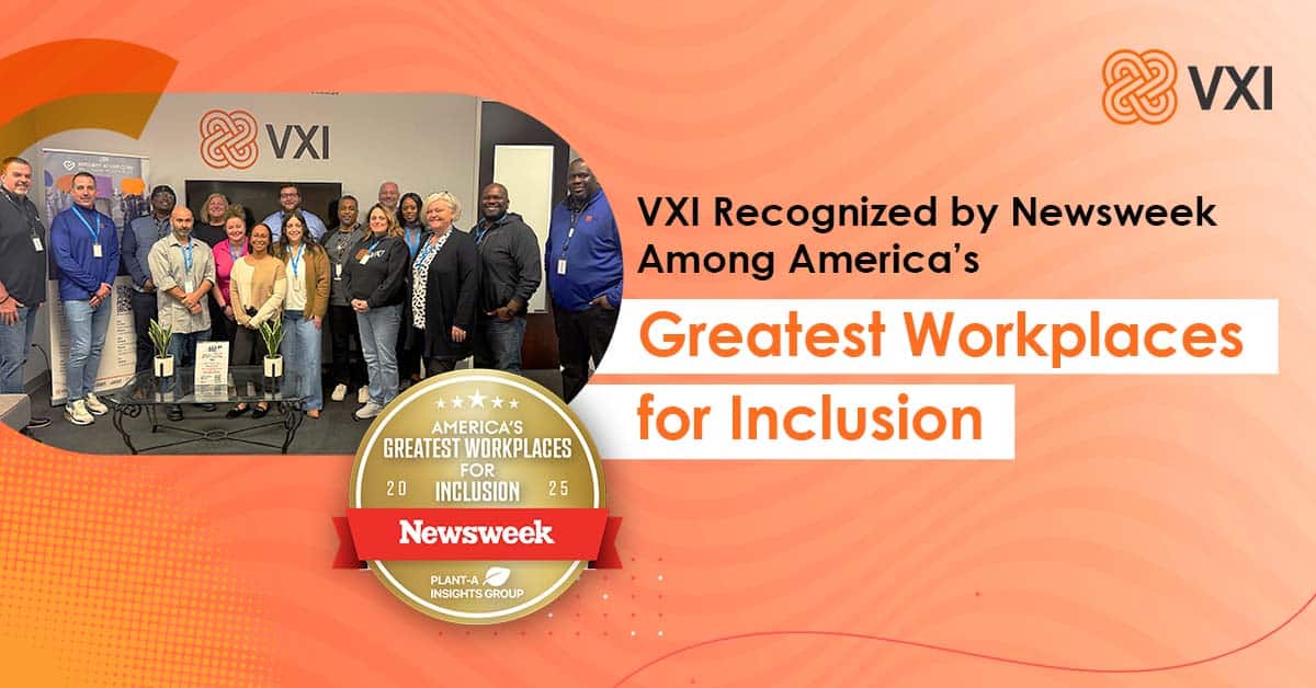 Banner - VXI Recognized by Newsweek Among America’s Greatest Workplaces for Inclusion